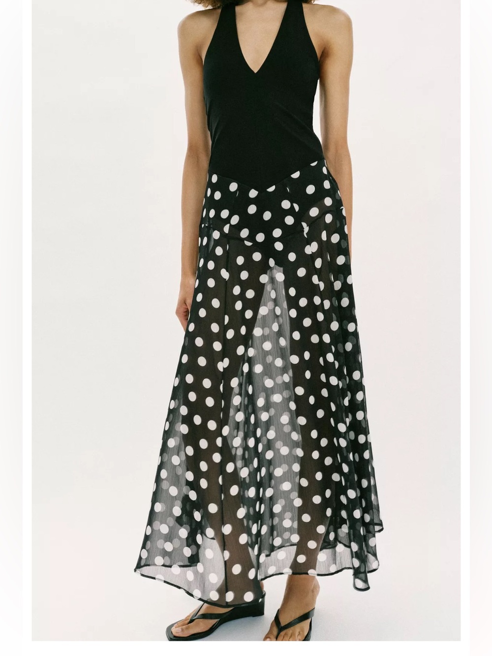 VIRAL ZARA POLKA DOT HALTER VACATION DRESS SIZE S and M 
🚨NO DISCOUNT - Picture 9 of 16